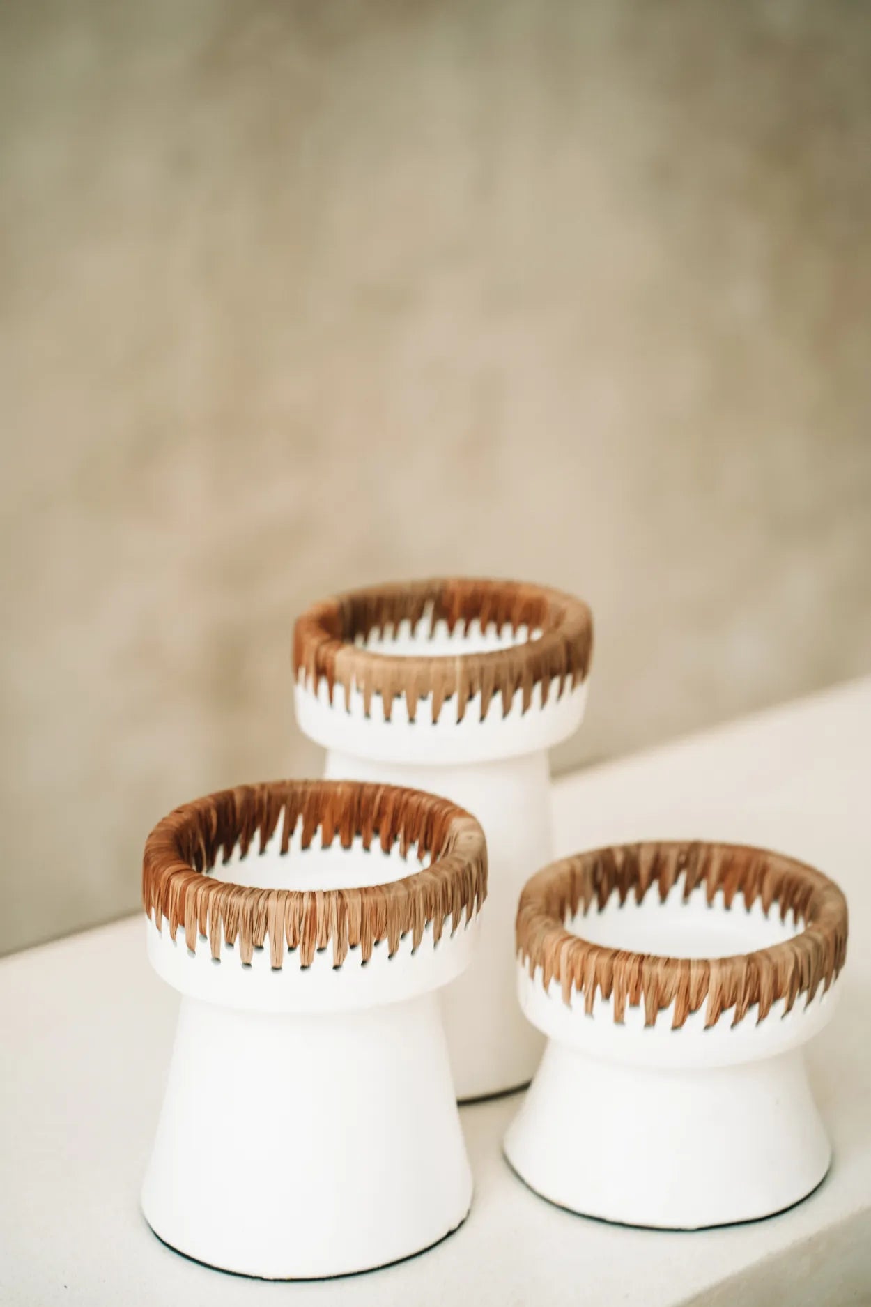 The beautiful candle holder - white of course - L