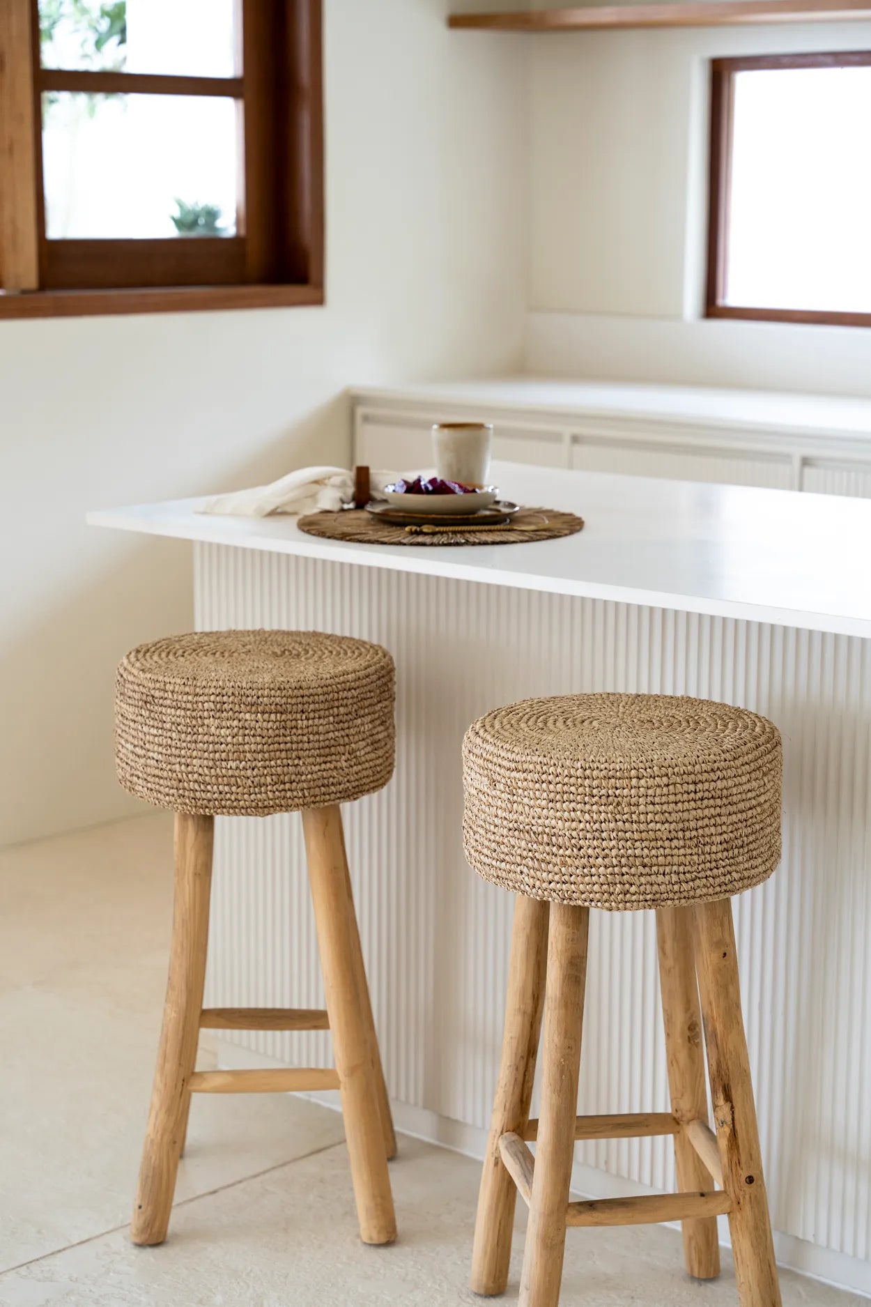 The Raffia bar stool