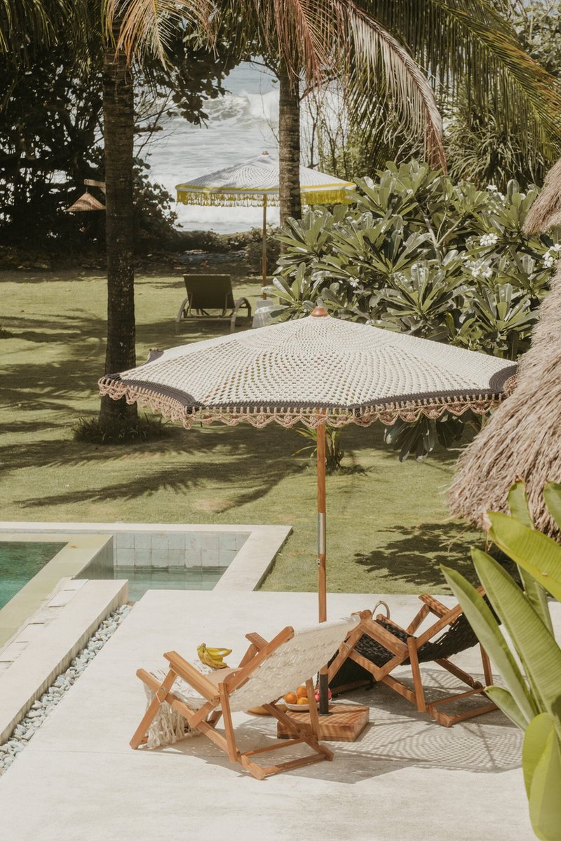 Hand-knotted parasol Casablanca 250cm