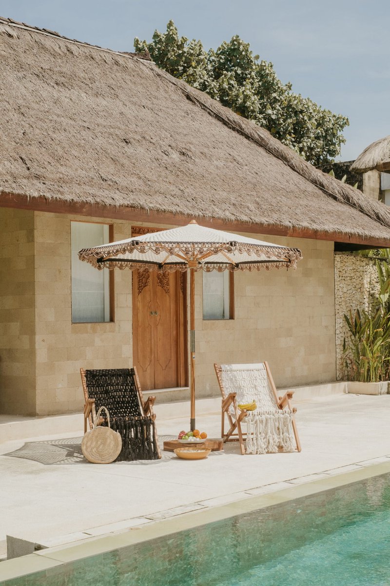 Hand-knotted parasol Casablanca 250cm
