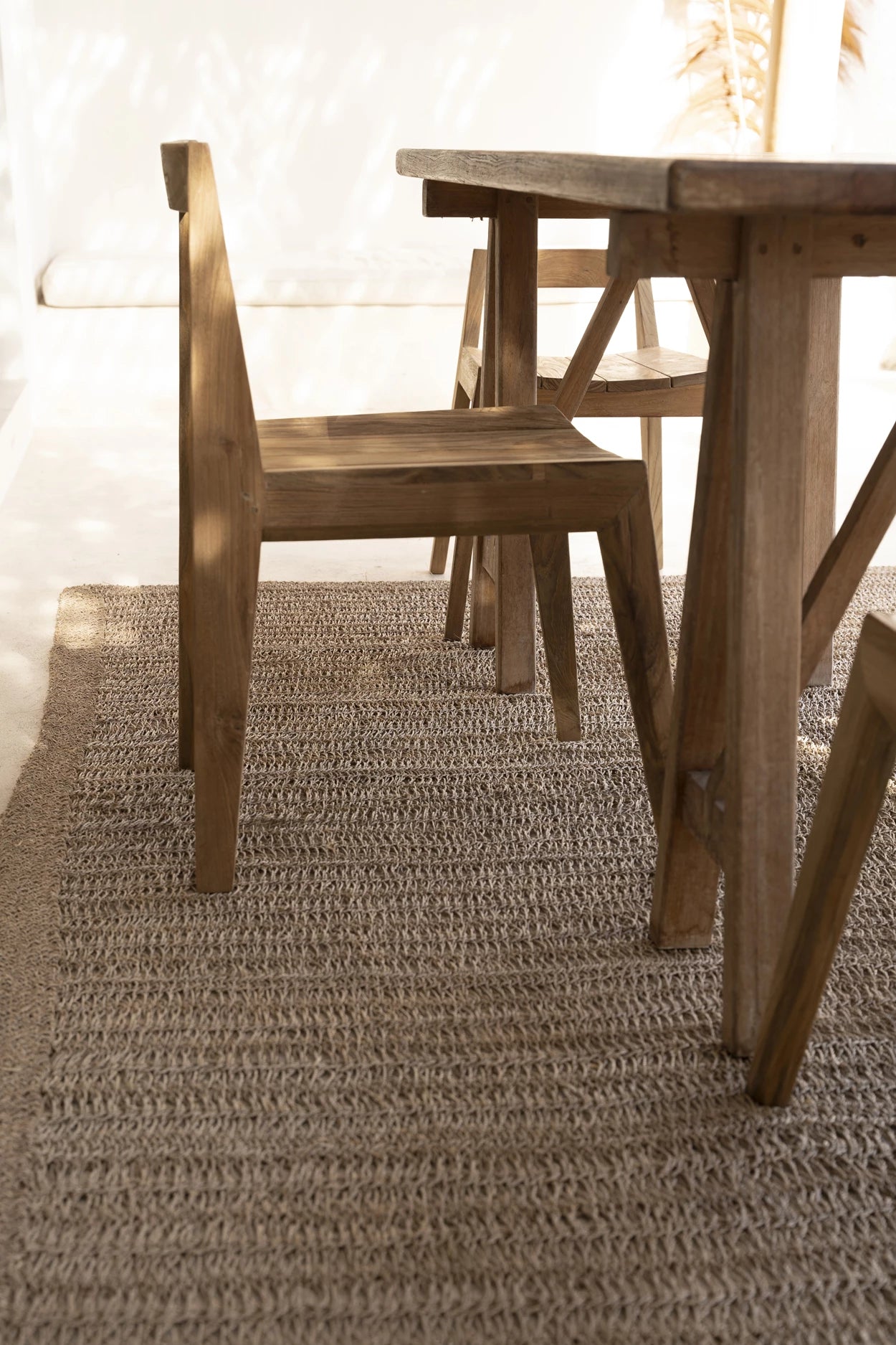 The Paxi Dining Chair - Natural - Outdoors