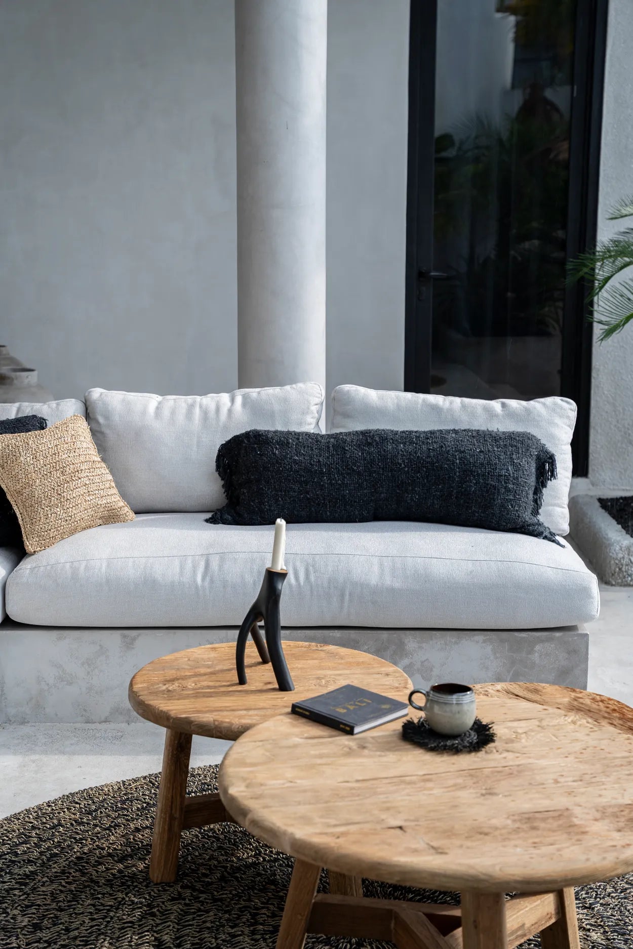 The Oh My Gee Cushion Cover - Black Navy - 35x100_40