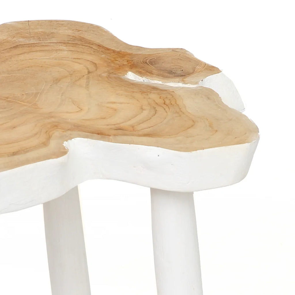 The organic side table - Natural White