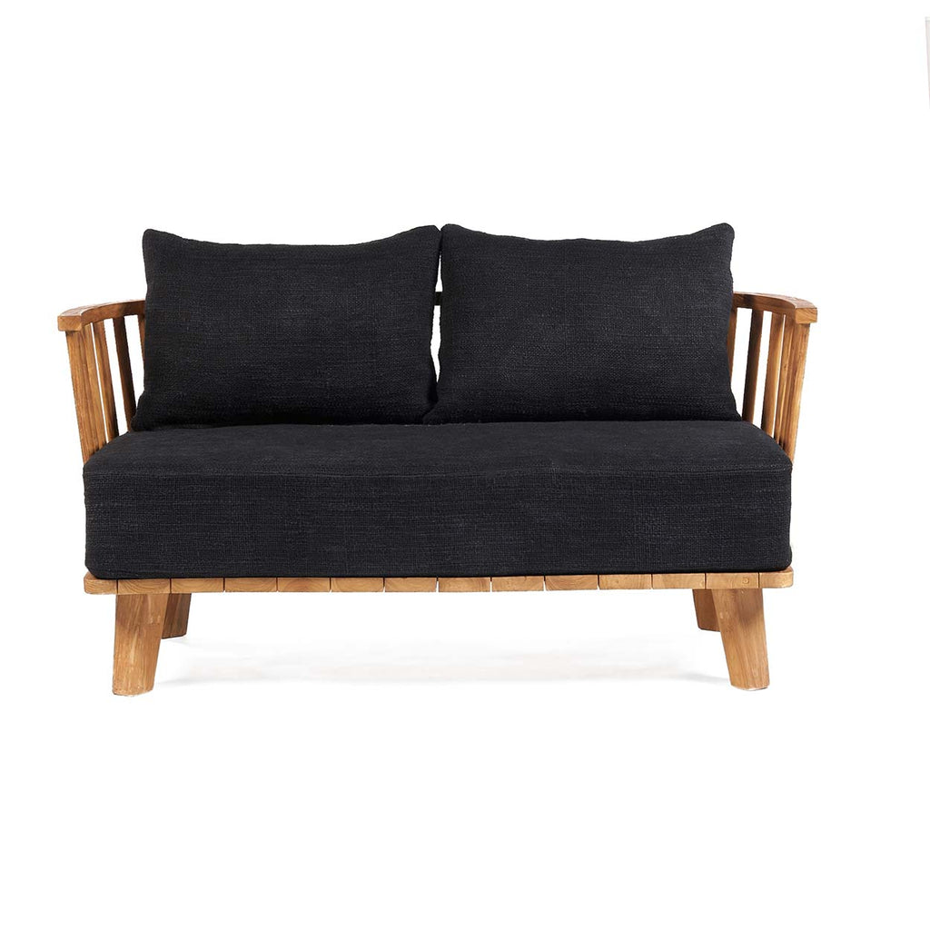 The Malawi Two-seater Sofa - Natural Black