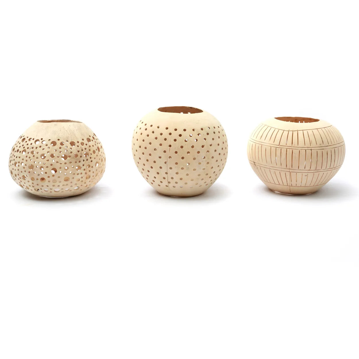 The Coconut Stripe I candlestick - Naturally_40