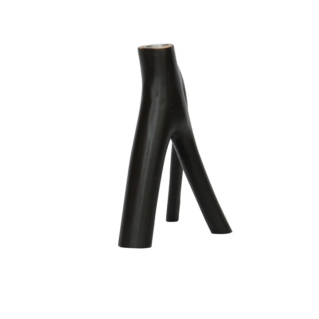 The Triple Branch Candle Holder - Black