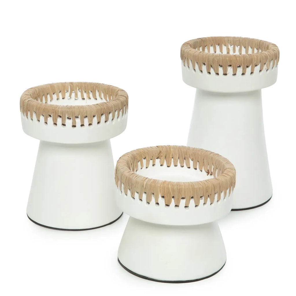 The beautiful candle holder - white of course - L