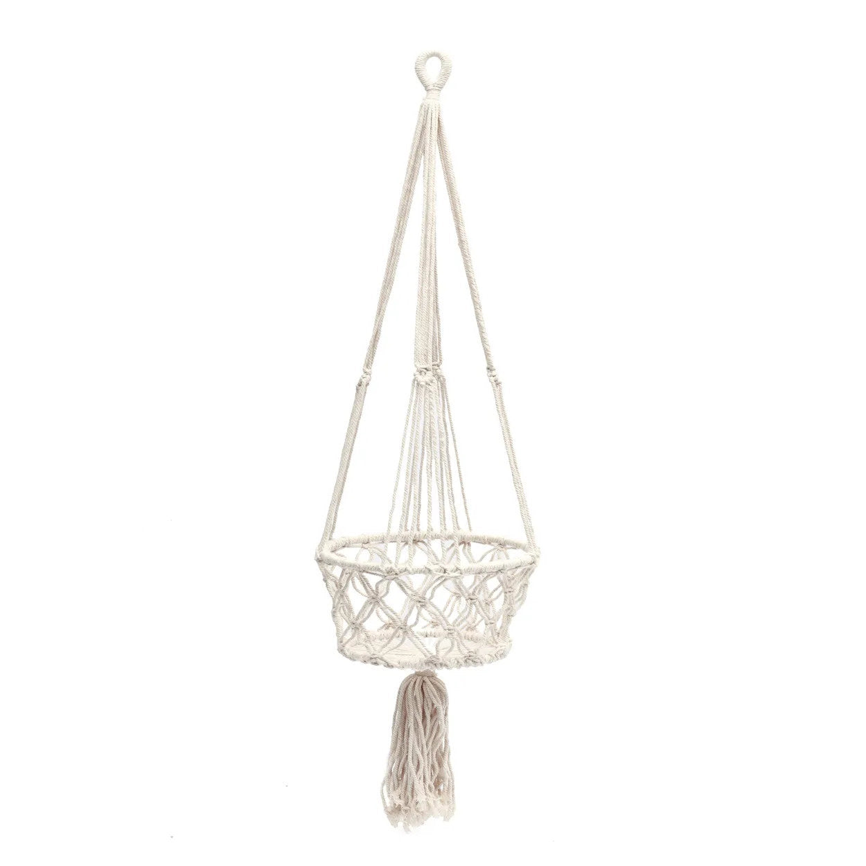 The Macramé Plant Hanger - White - L_40
