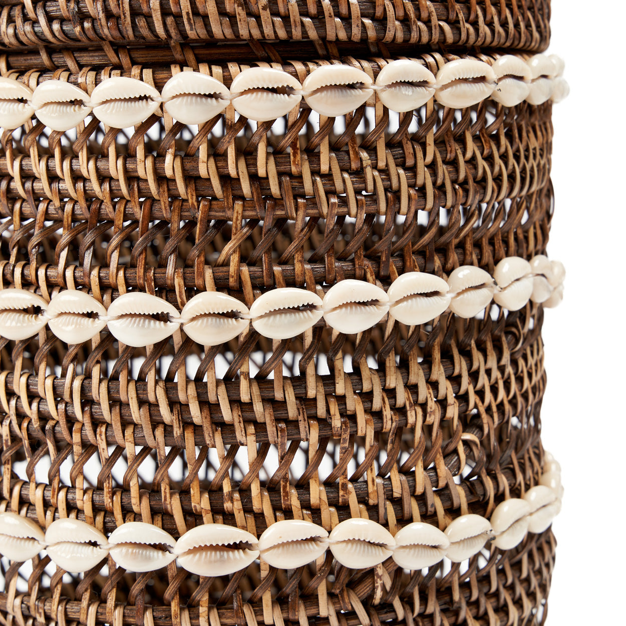 De Shell opbergmand - natuurlijk bruin