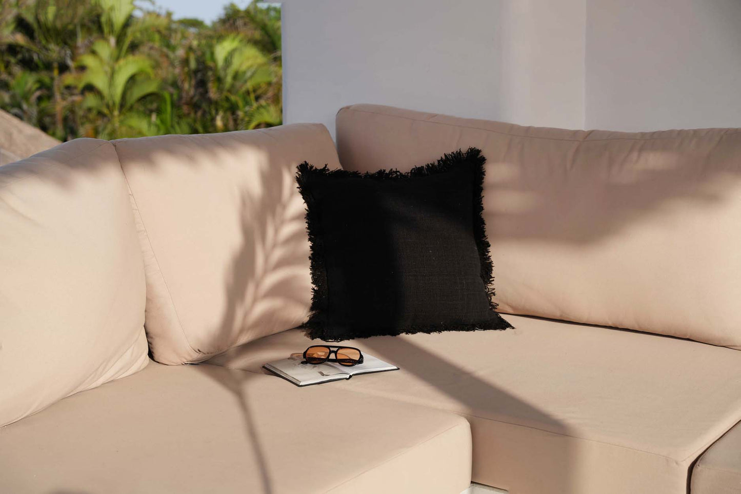 The Full Moon Cushion Cover - Black