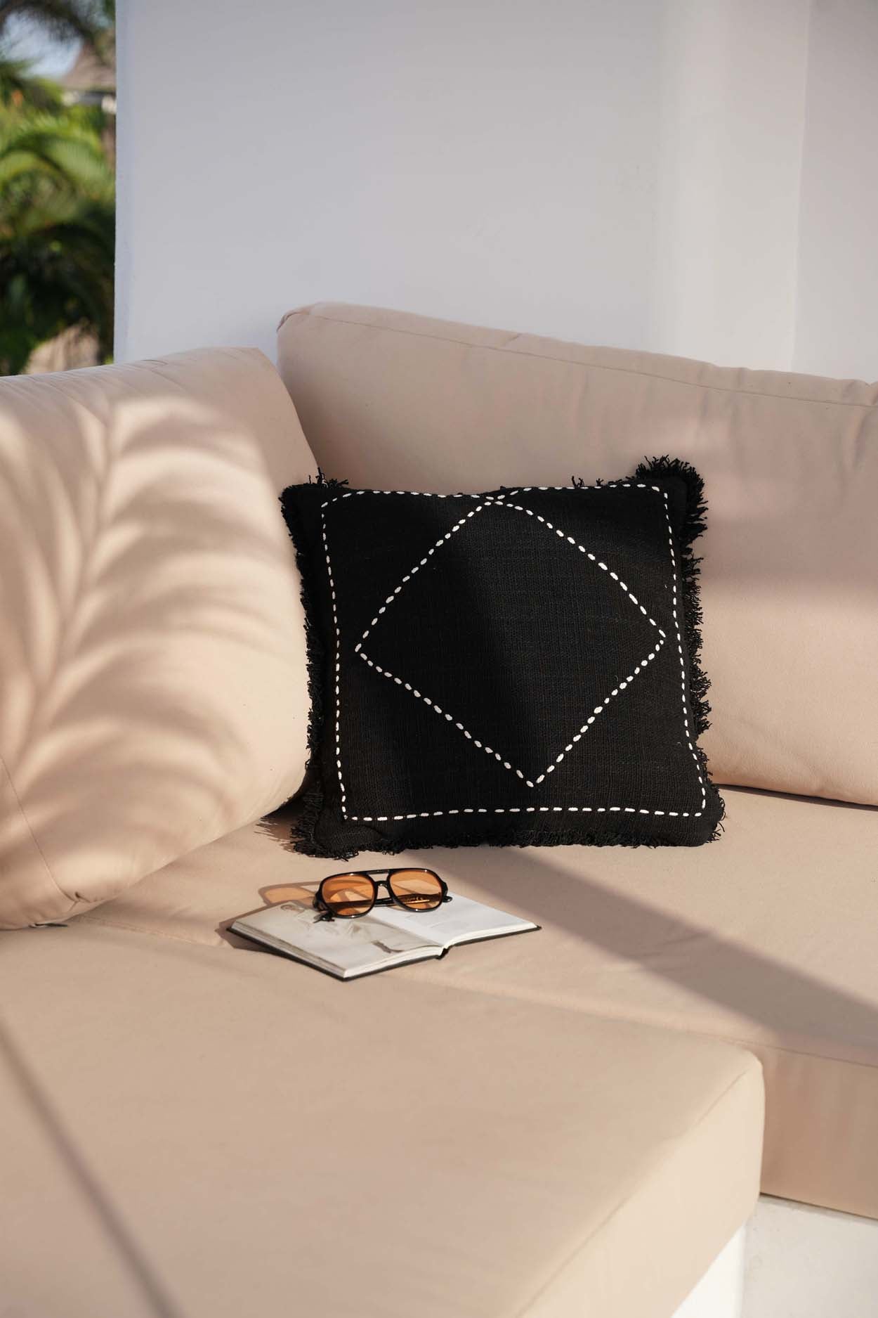 The Kasbah Cushion Cover - Black and White