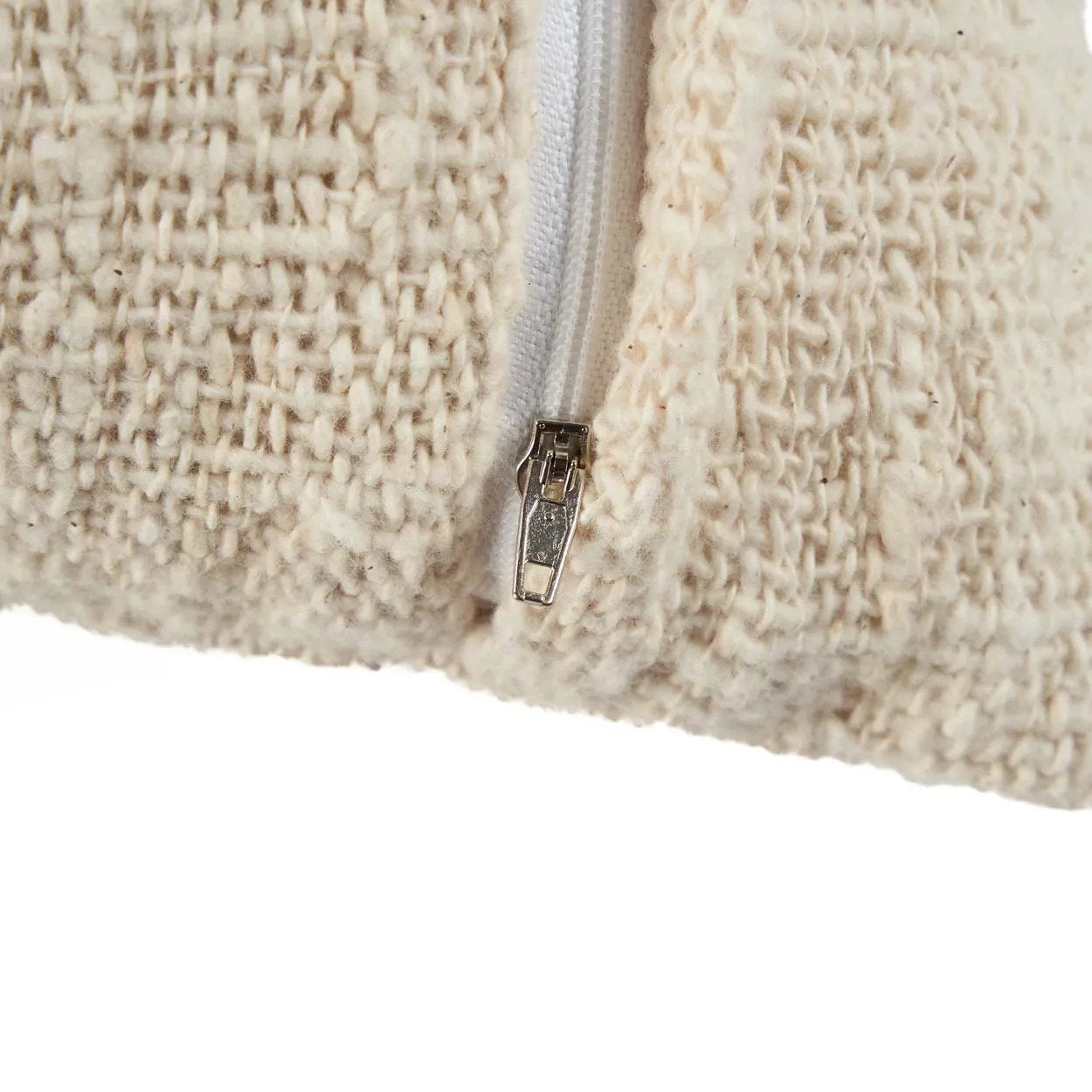 Housse de coussin Isla Palm - Blanc naturel