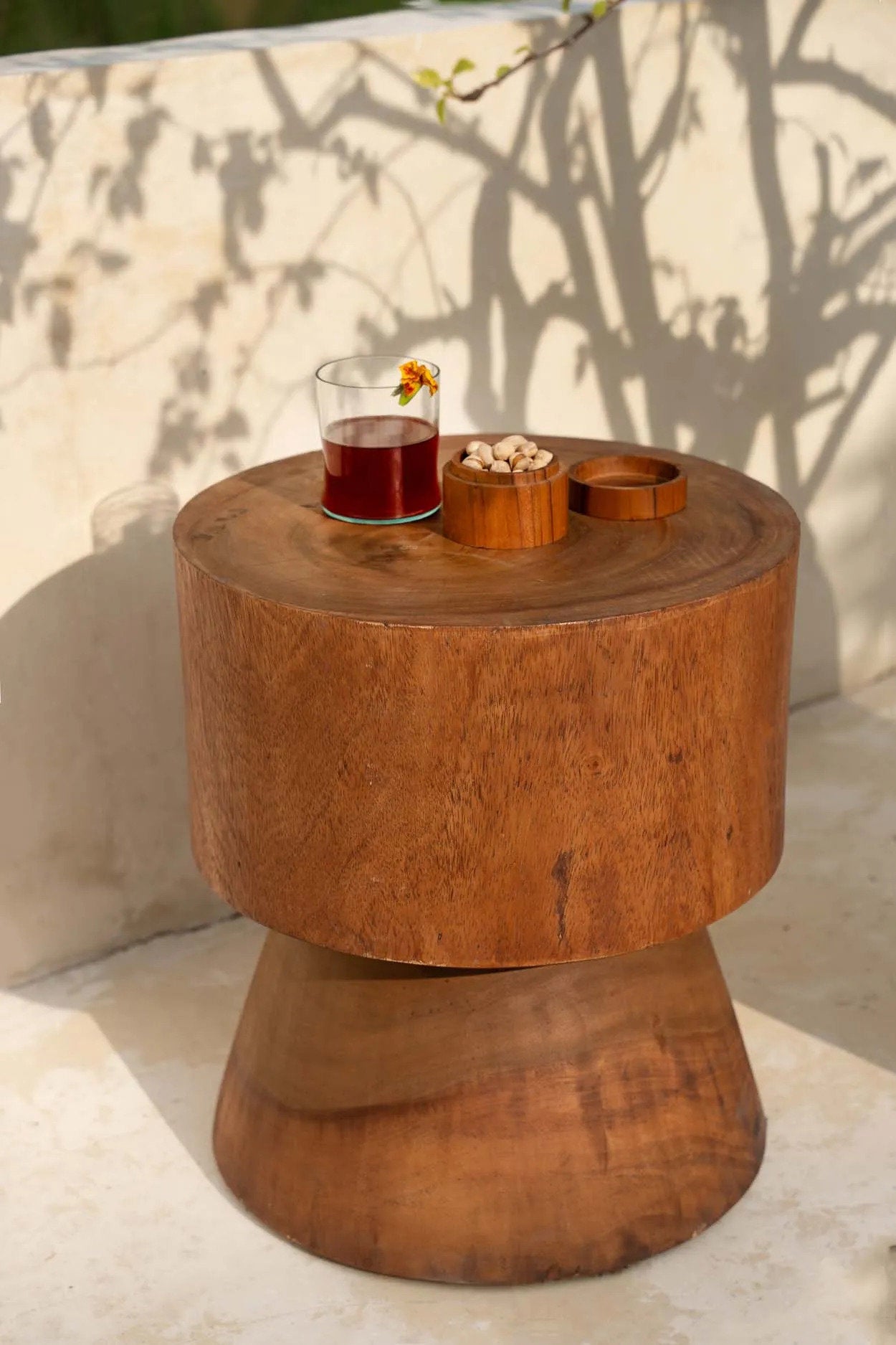 Le pot en racine de teck - S