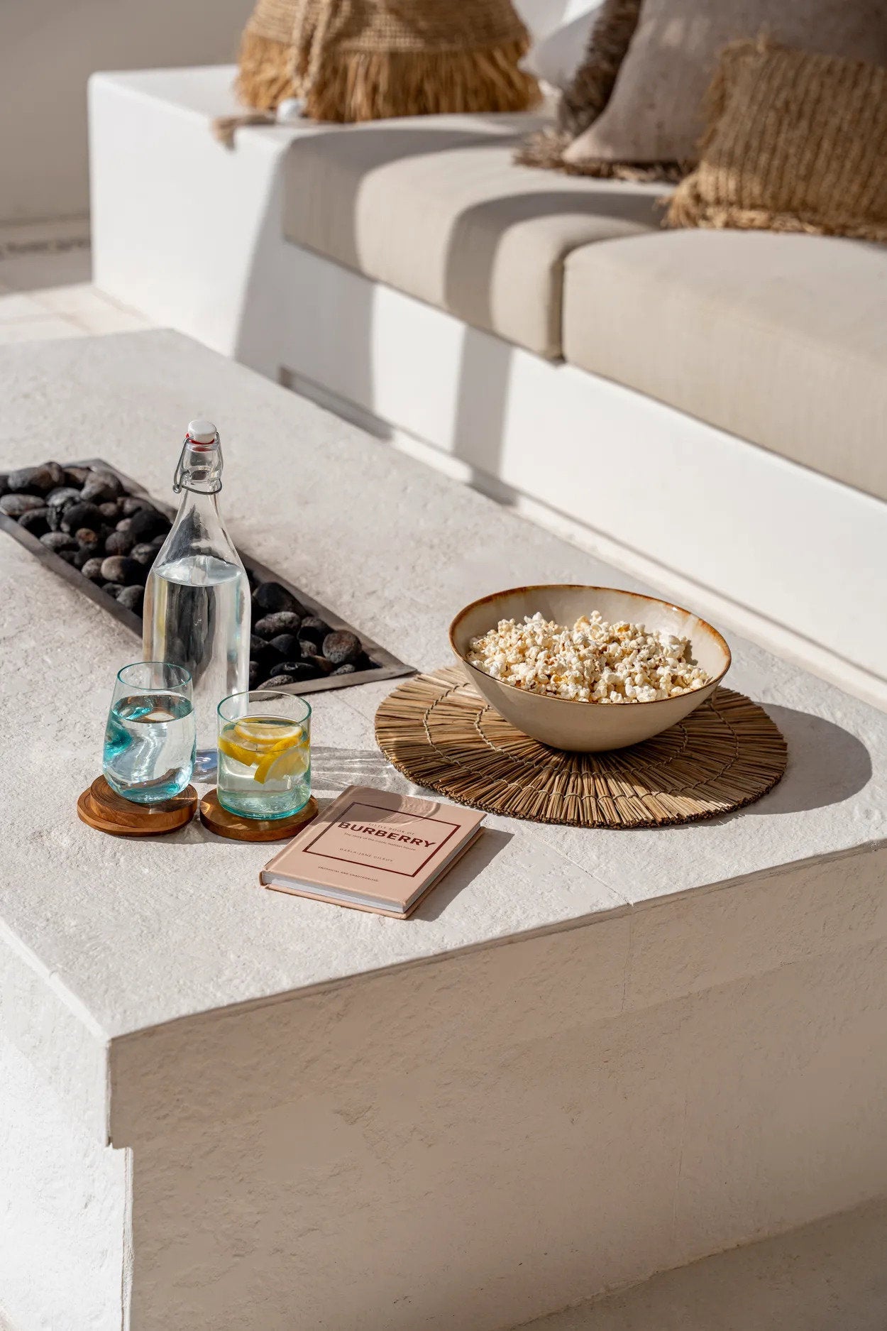 Le dessous de verre Boho en racine de teck