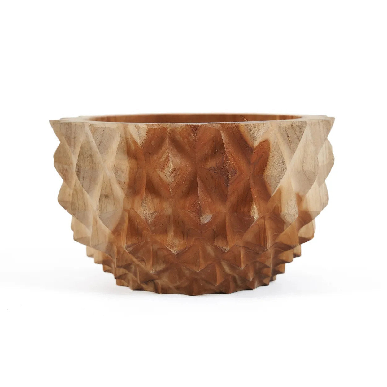 Le bol de durian en racine de teck - S