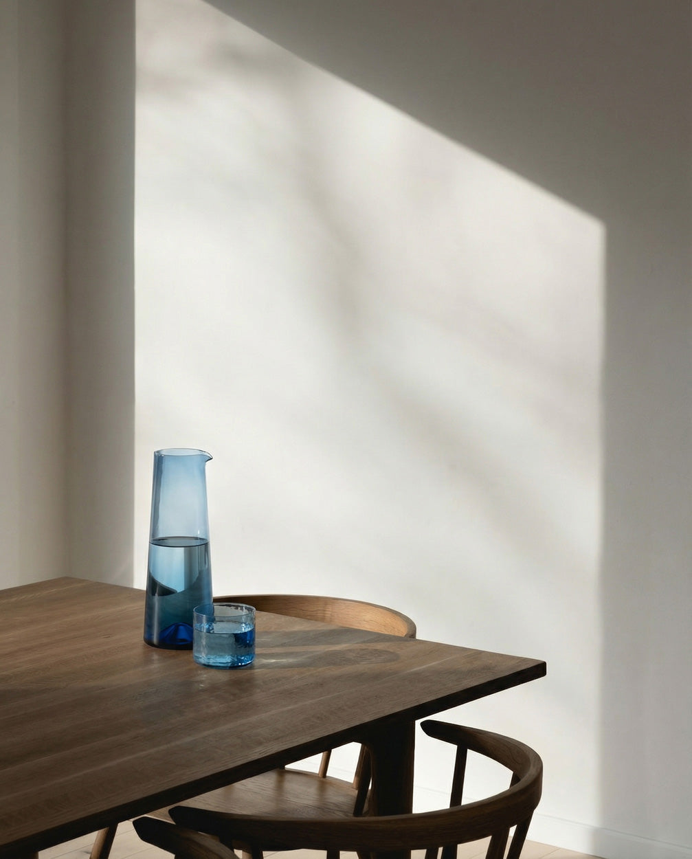 De Azure gehamerde lage tumbler - blauw