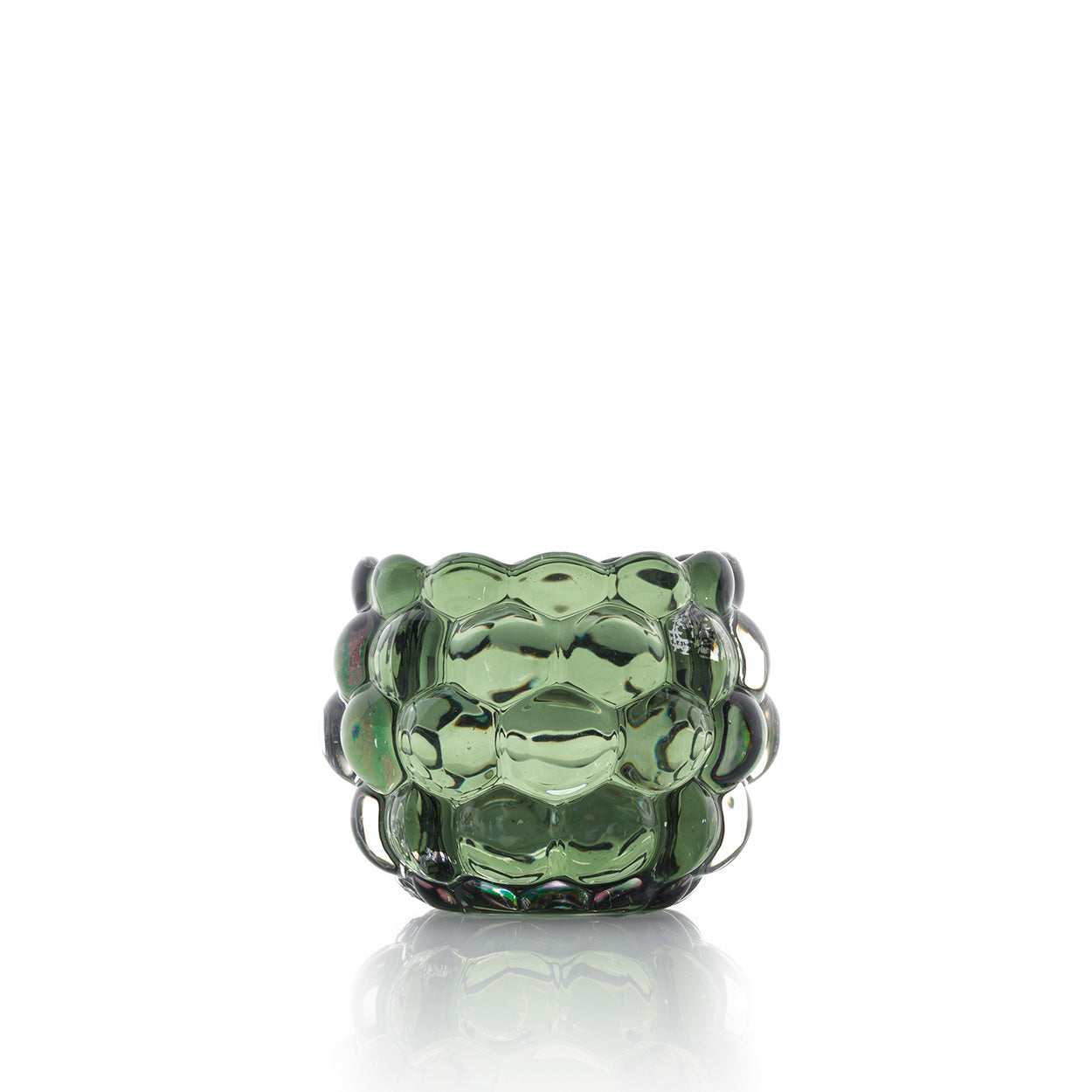 De Bubble Glow kaarsenhouder groen