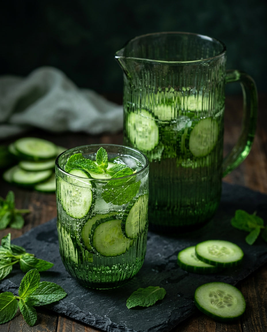 Mos Rimpel waterglas - groen