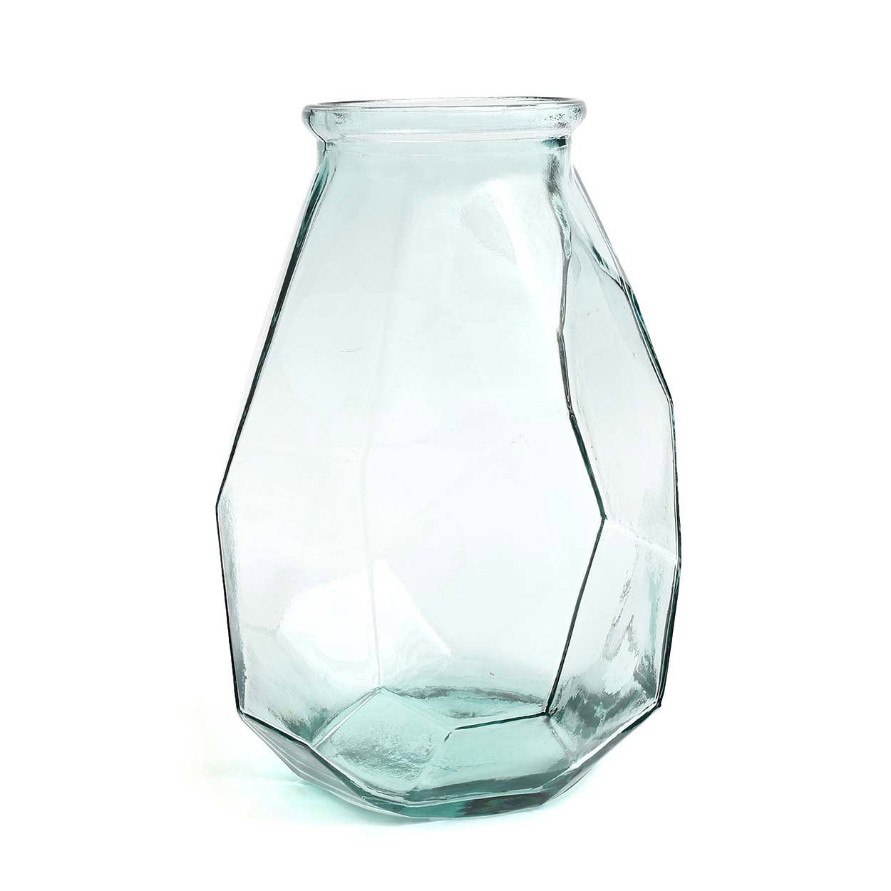 Le long vase origami - Bleu