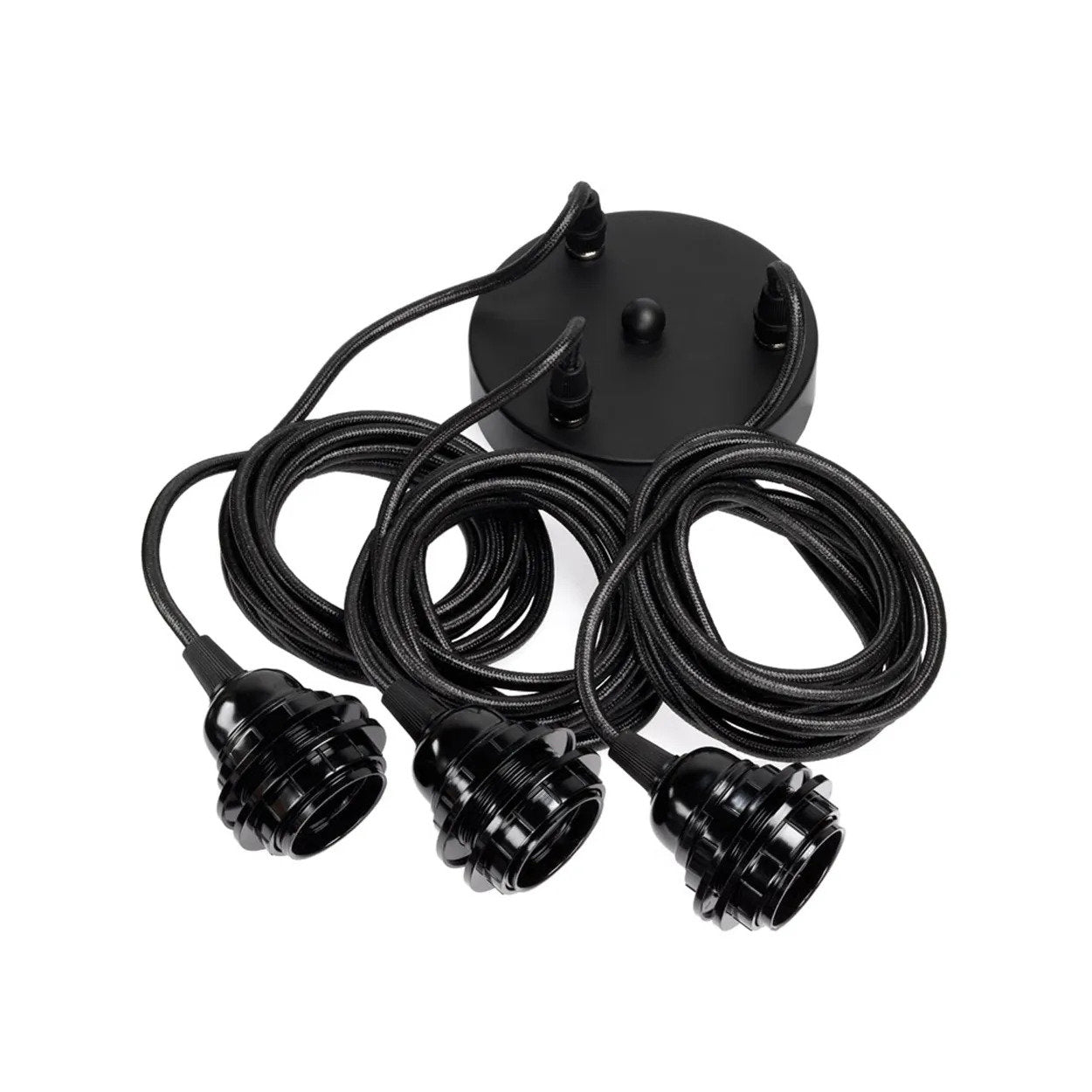Fitting Lamp Ceiling - Black - 3 Fittings
