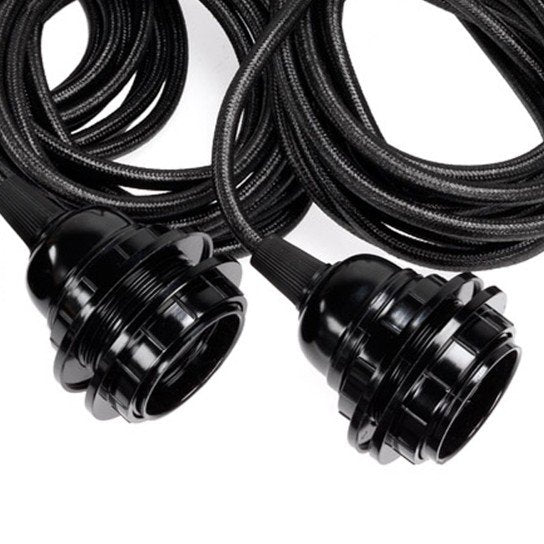 Fitting Lamp Ceiling - Black - 3 Fittings