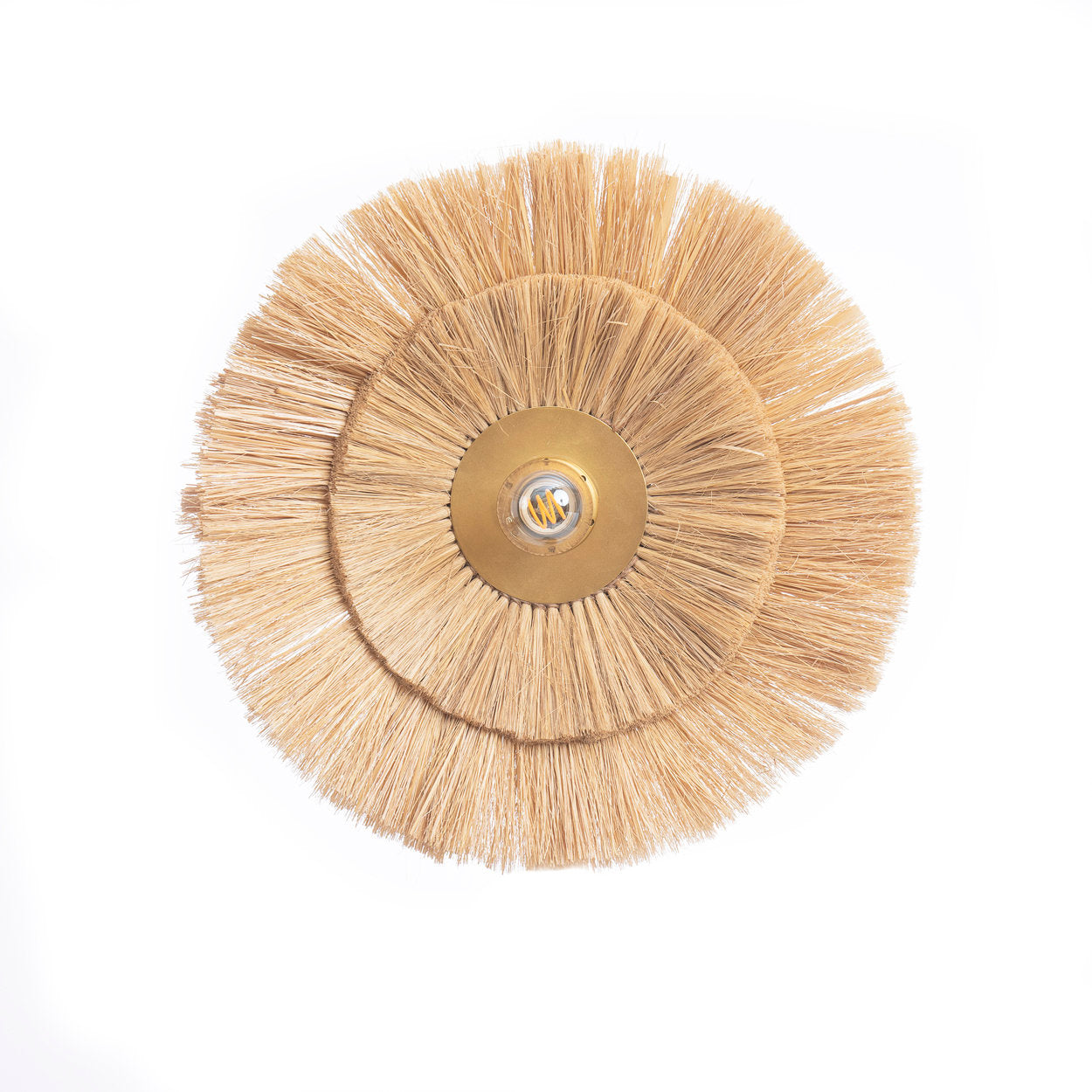 De Double Trouble Muurlamp - Naturel Goud - M