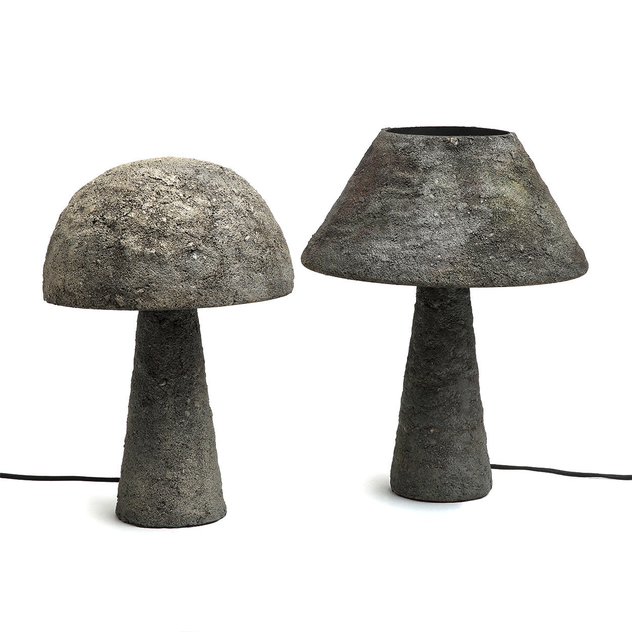 The concrete mushroom table lamp