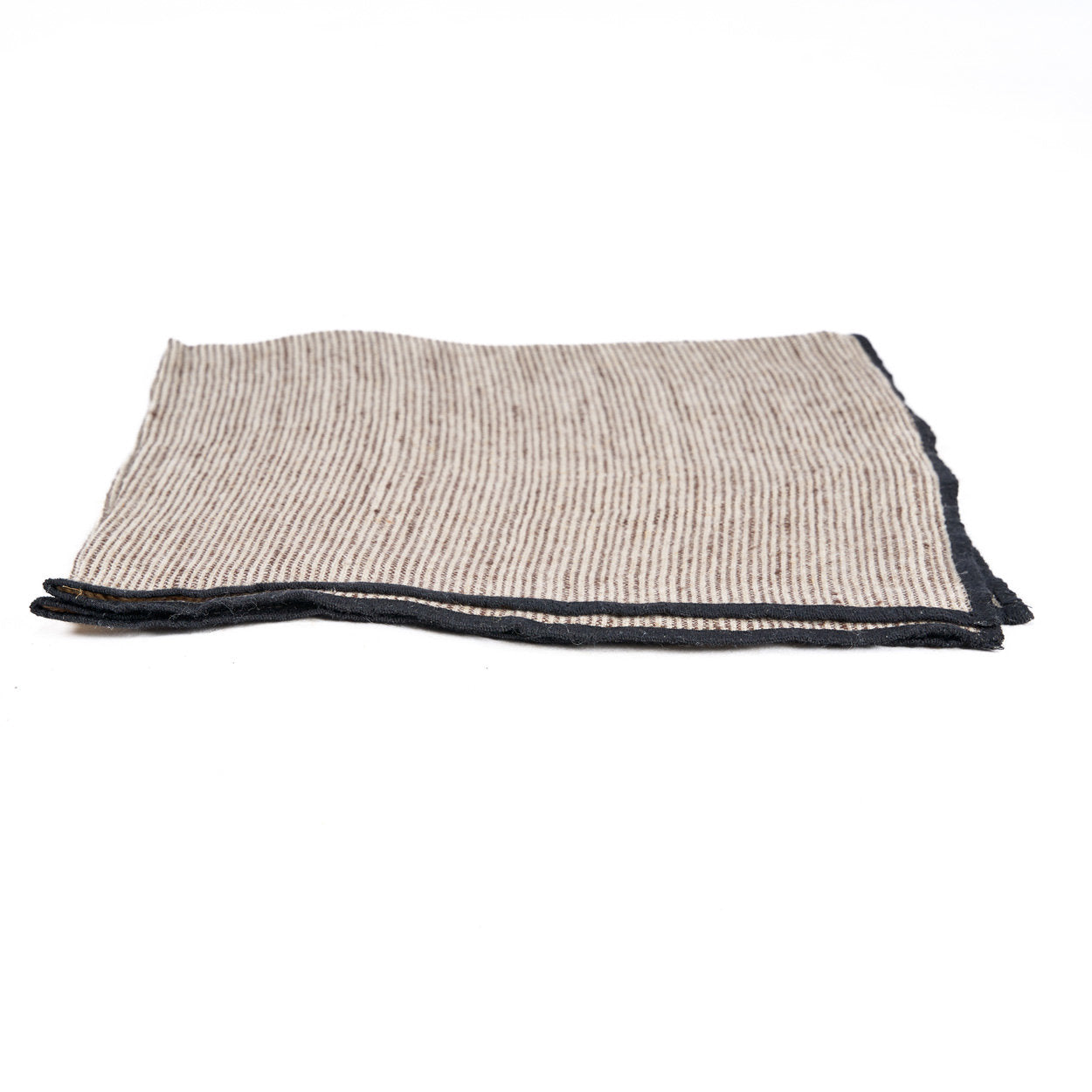 Linnen Code Servet - Natuurlijk Zwart - 45x45