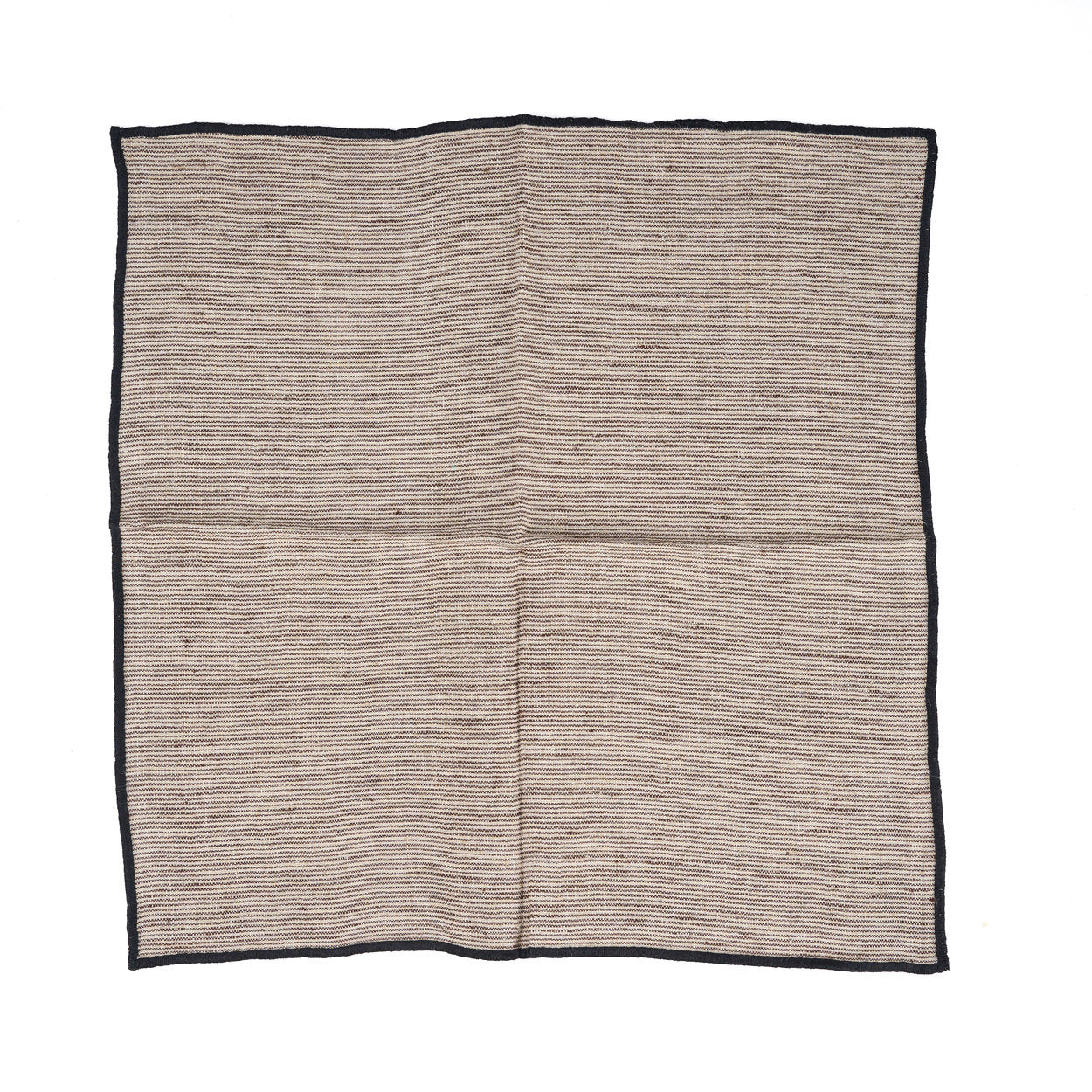 Linnen Code Servet - Natuurlijk Zwart - 45x45