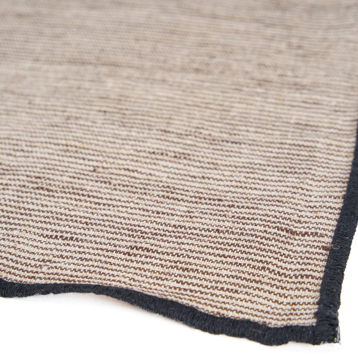 Linnen Code Servet - Natuurlijk Zwart - 45x45