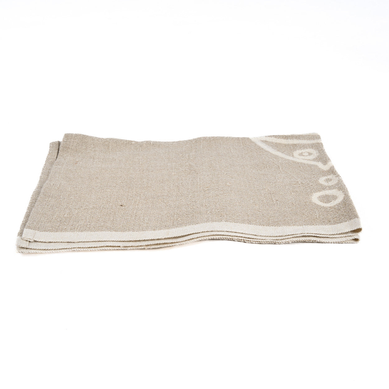 Linnen Fish Keukendoek - Natuurlijk Wit - 50x70