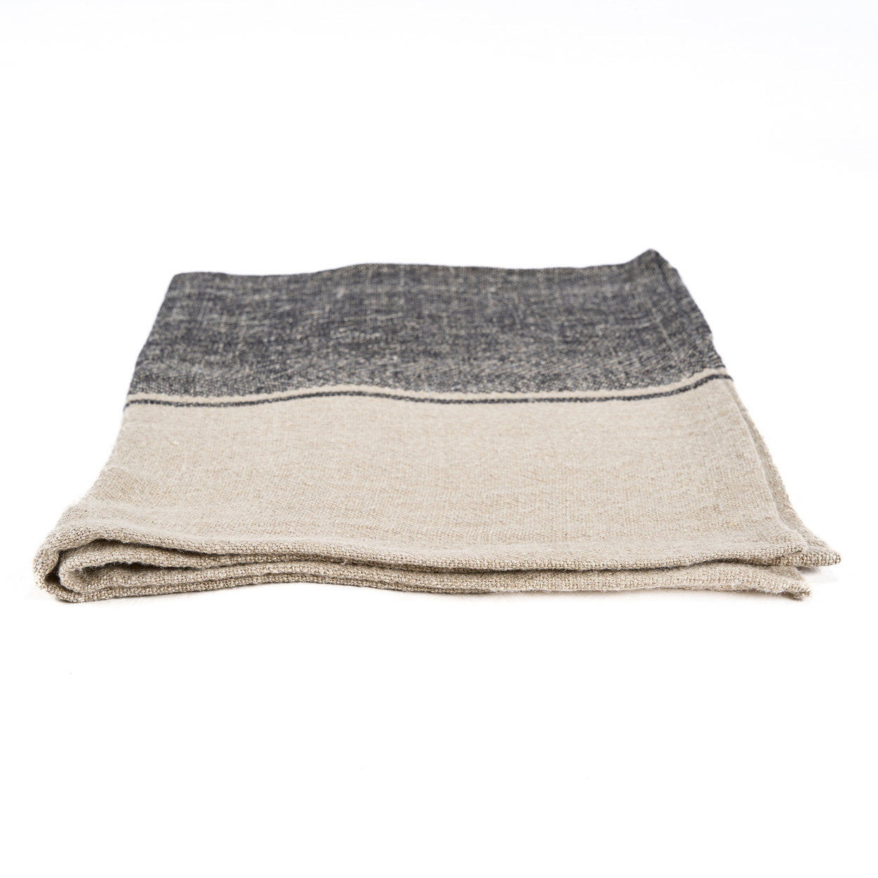 Linnen Moody Keukendoek - Natuurlijk Zwart - 50x70