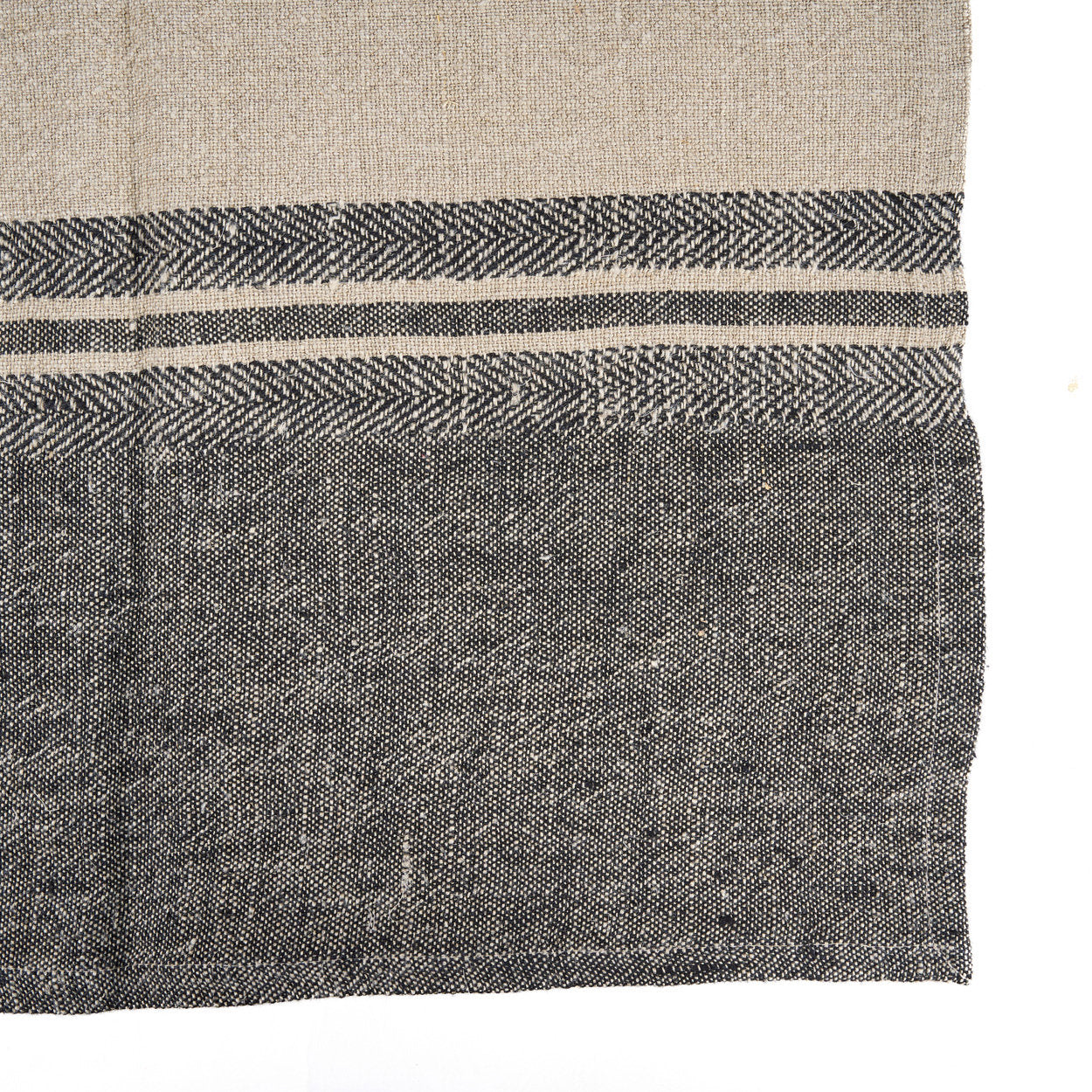 Linnen Dash Keukendoek - Natuurlijk Zwart - 50x70