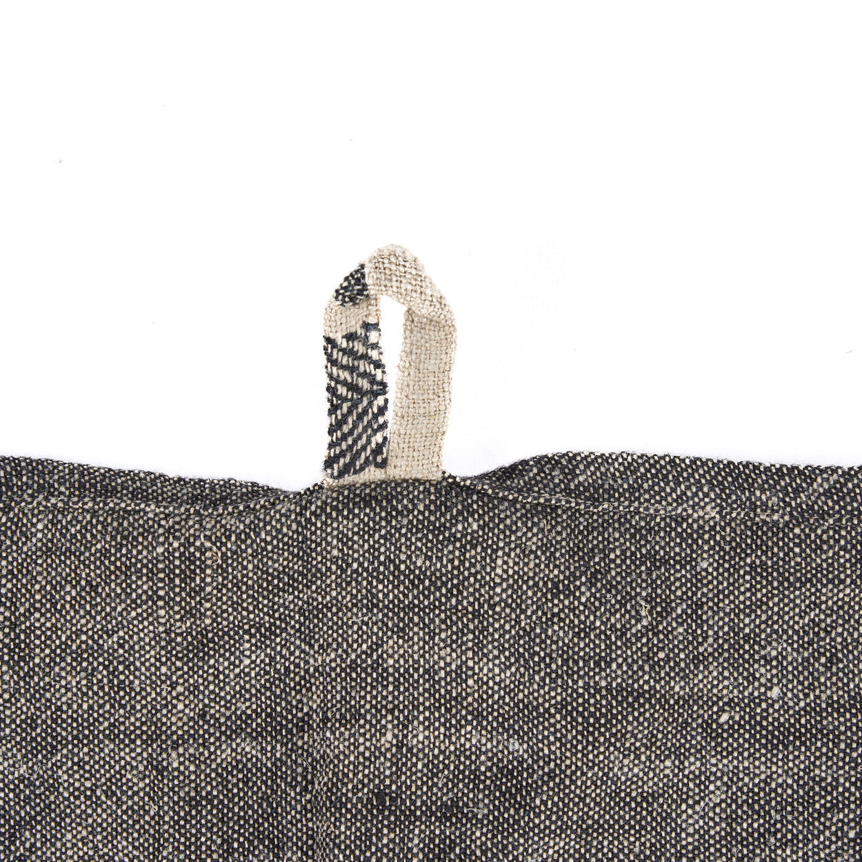 Linnen Smudge Keukendoek - Natuurlijk Zwart - 50x70