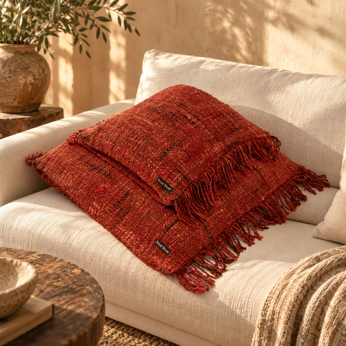 De Oh My Gee Kussenhoes - Kersenrood - 40x40_40