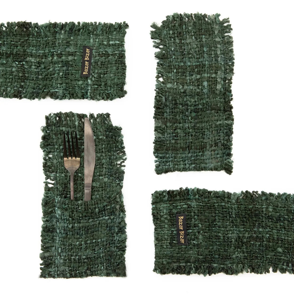 The Oh My Gee Cutlery Holder - Forest Green - Set of 4_40