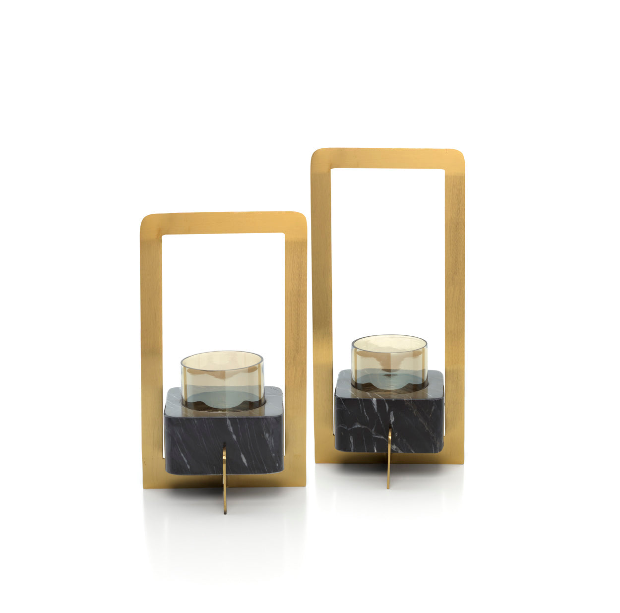 De Marbre d’Or kandelaar - goud/zwart - M