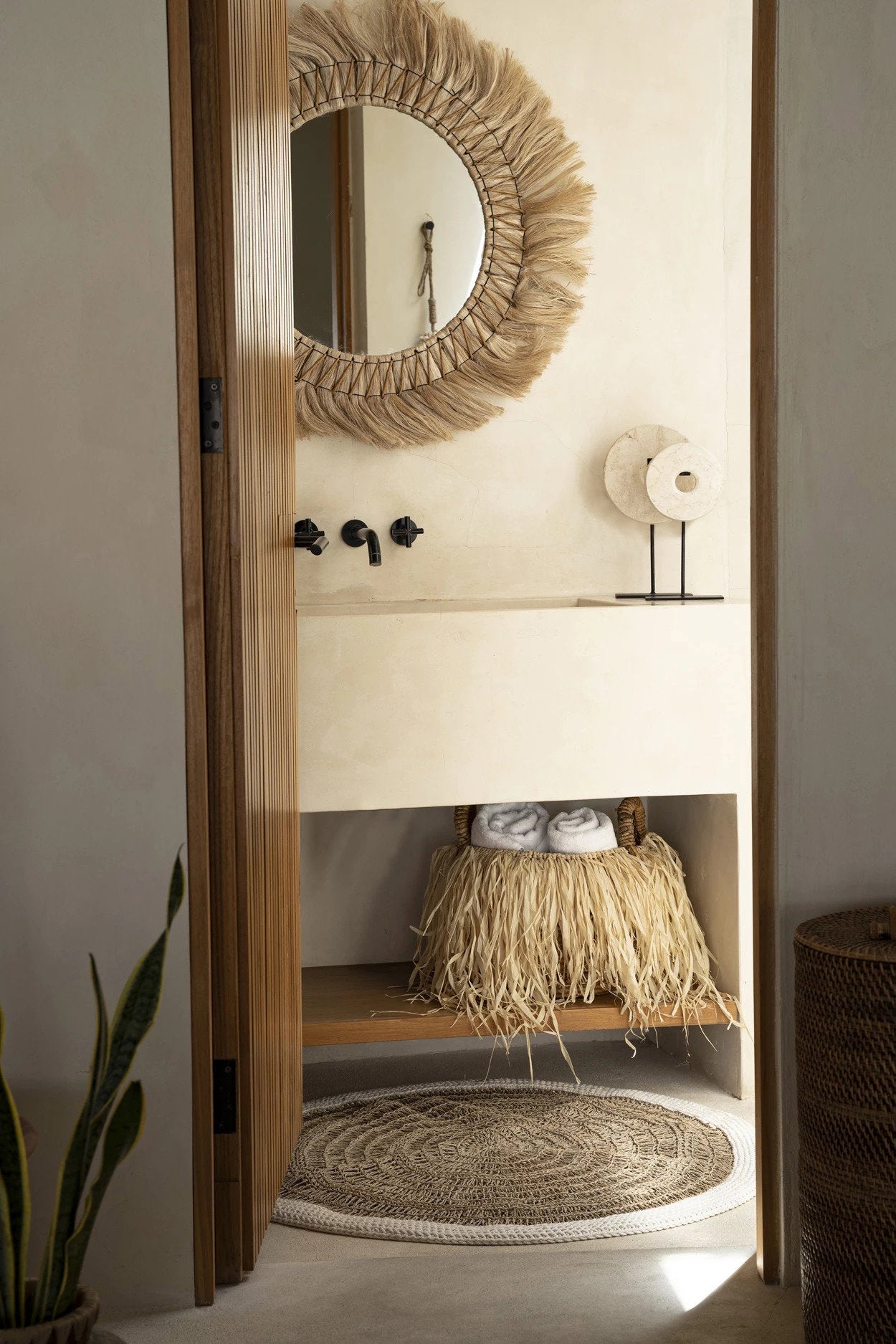 De Raffia Mand - Groot