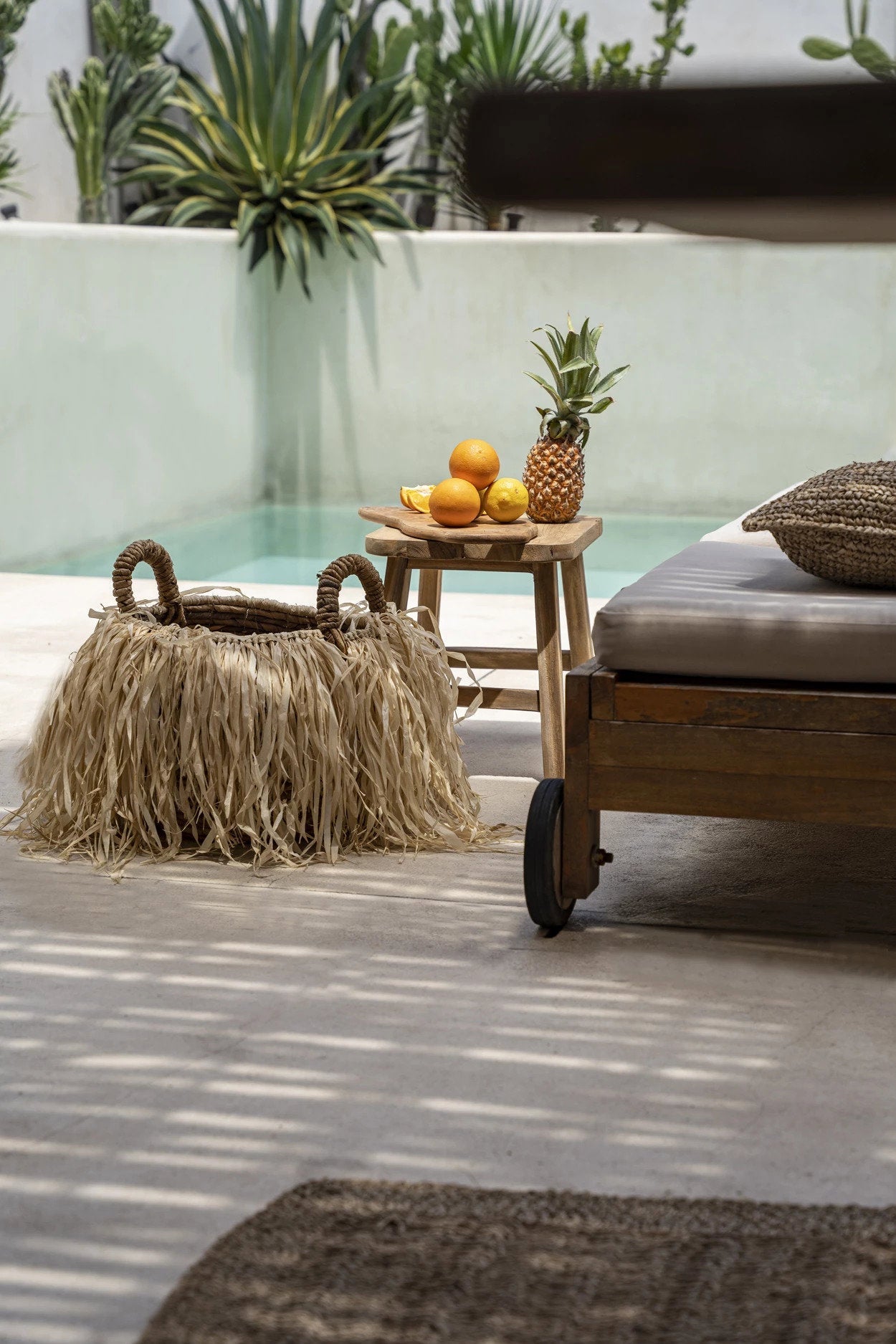 De Raffia Mand - Groot