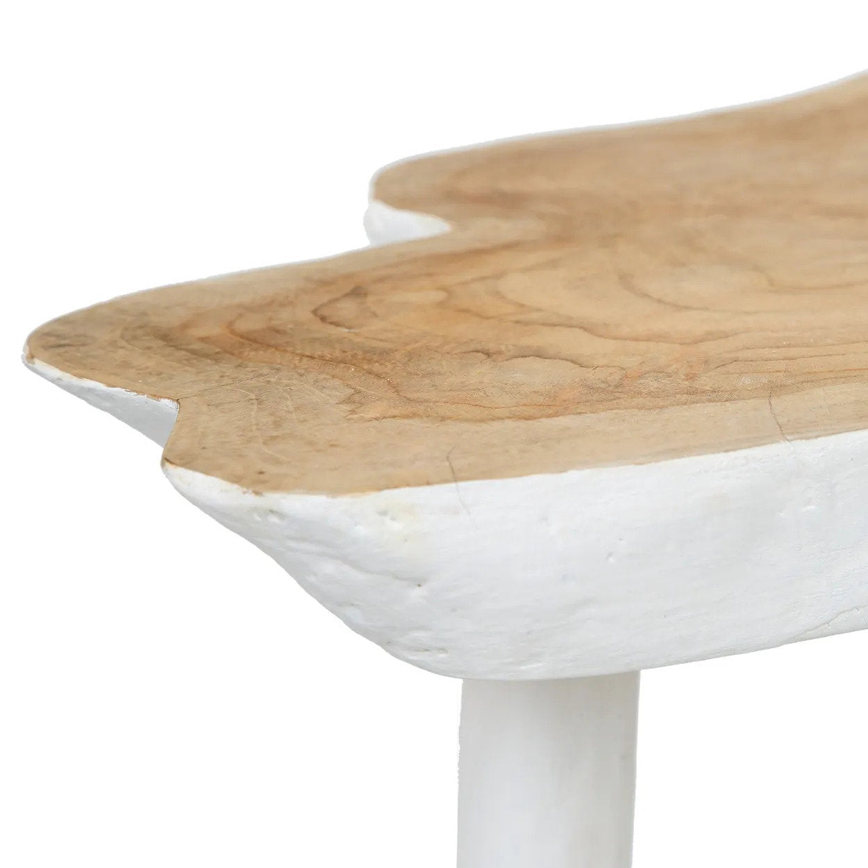The organic side table - Natural White