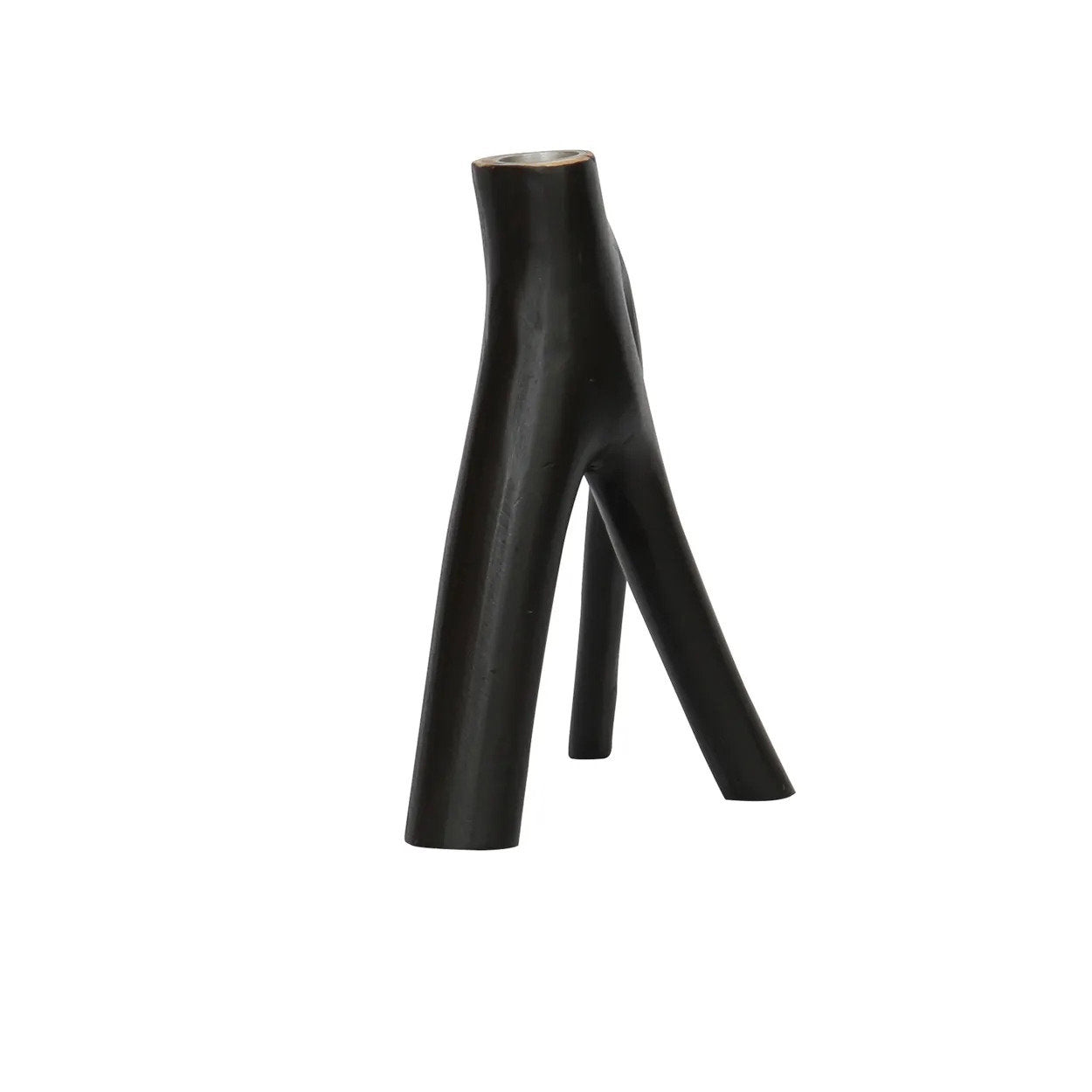 The Triple Branch Candle Holder - Black