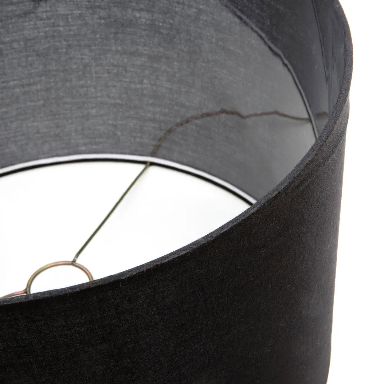 La lampe de table en teck - Noir Naturel