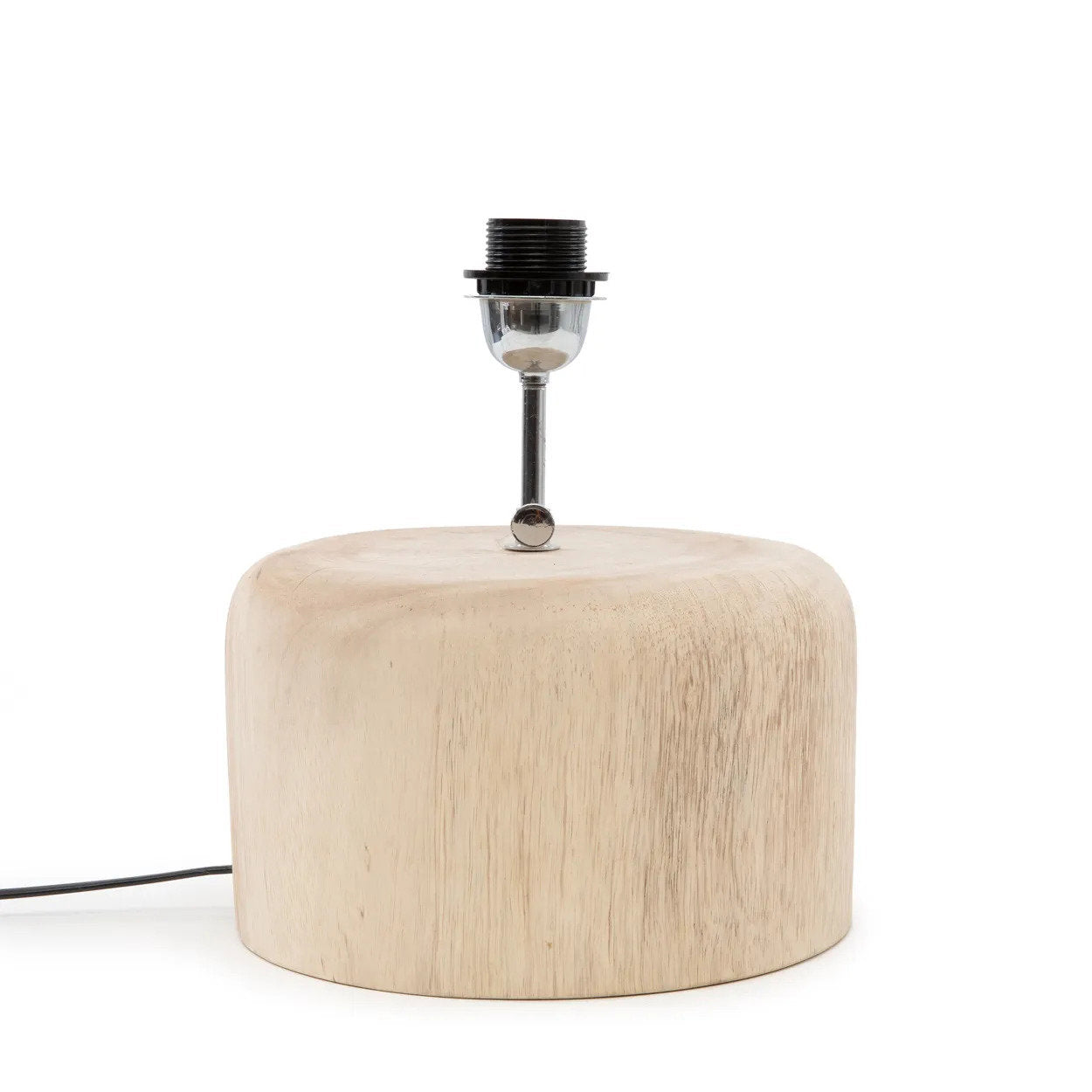 Pied de lampe de table en teck naturel