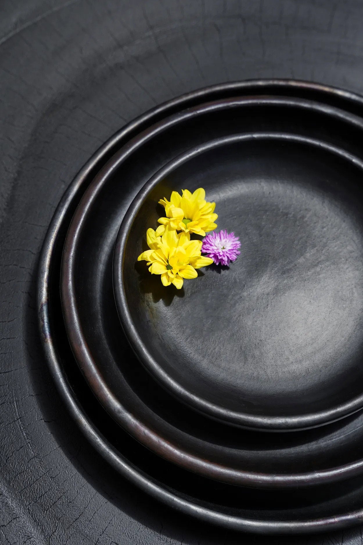 Assiette Classique Brûlée - Noir - L