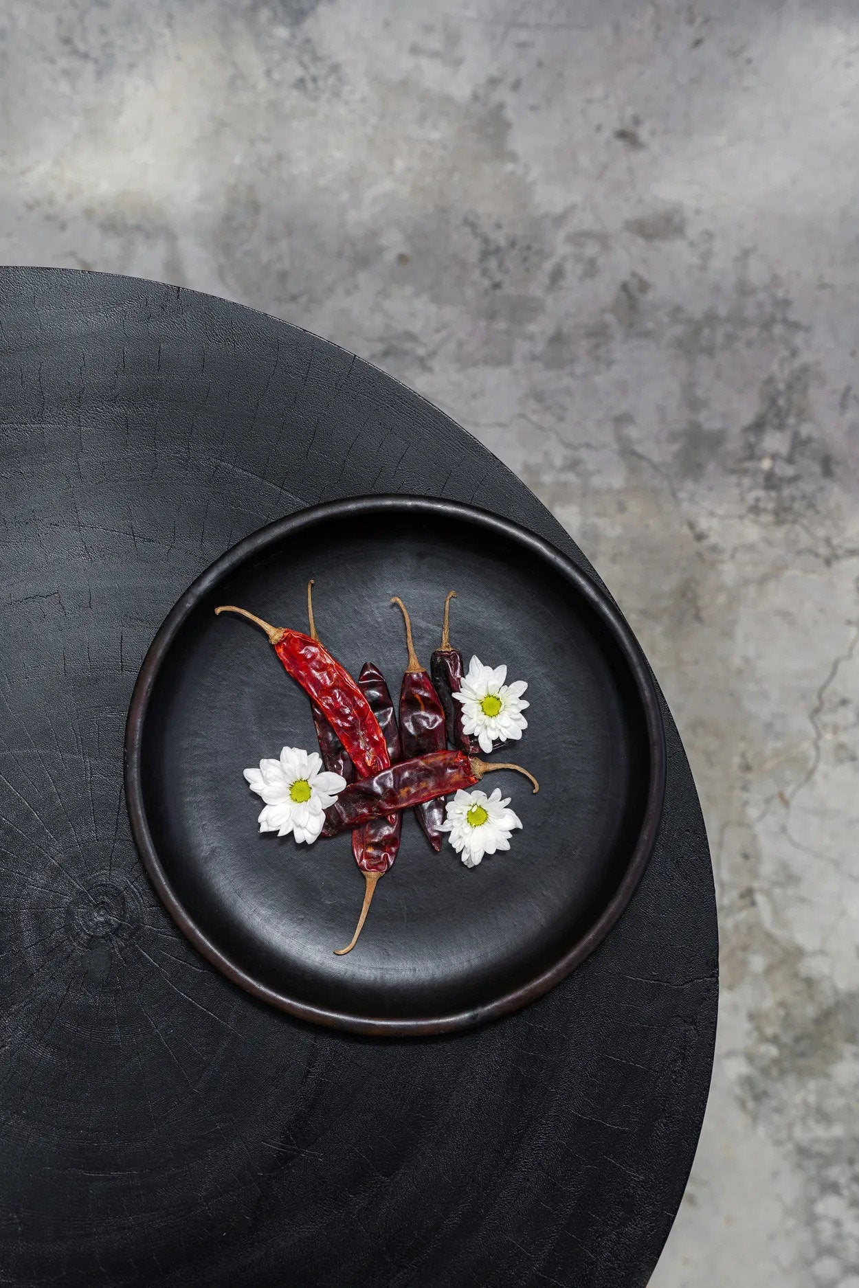 Assiette Classique Brûlée - Noir - M