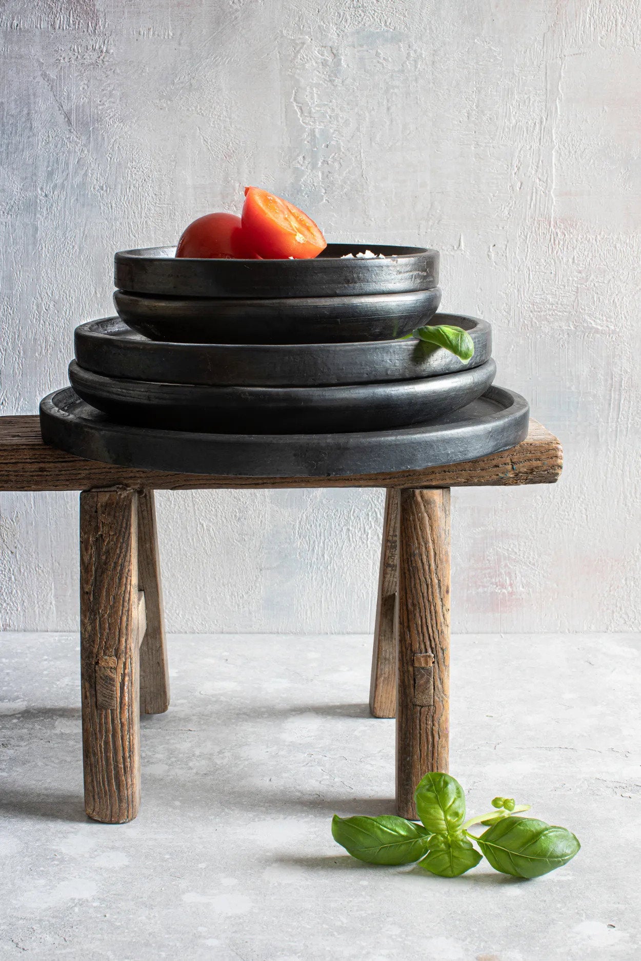 Assiette Classique Brûlée - Noir - S