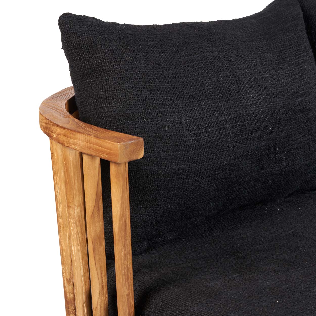 The Malawi Two-seater Sofa - Natural Black
