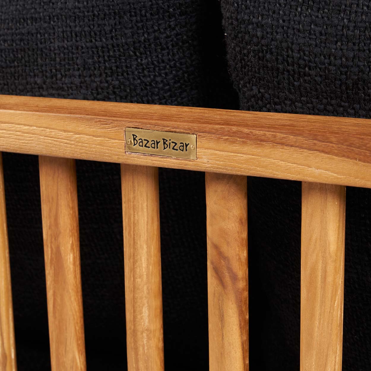 The Malawi Two-seater Sofa - Natural Black