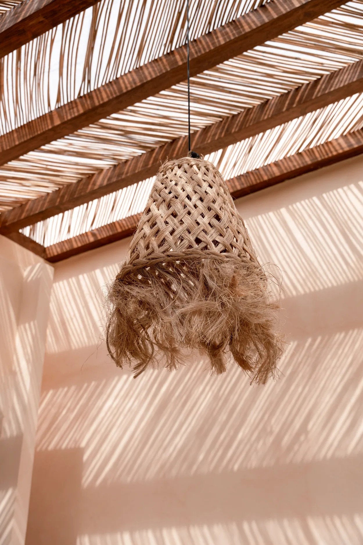 The Abaca Jellyfish Pendant - Natural - M