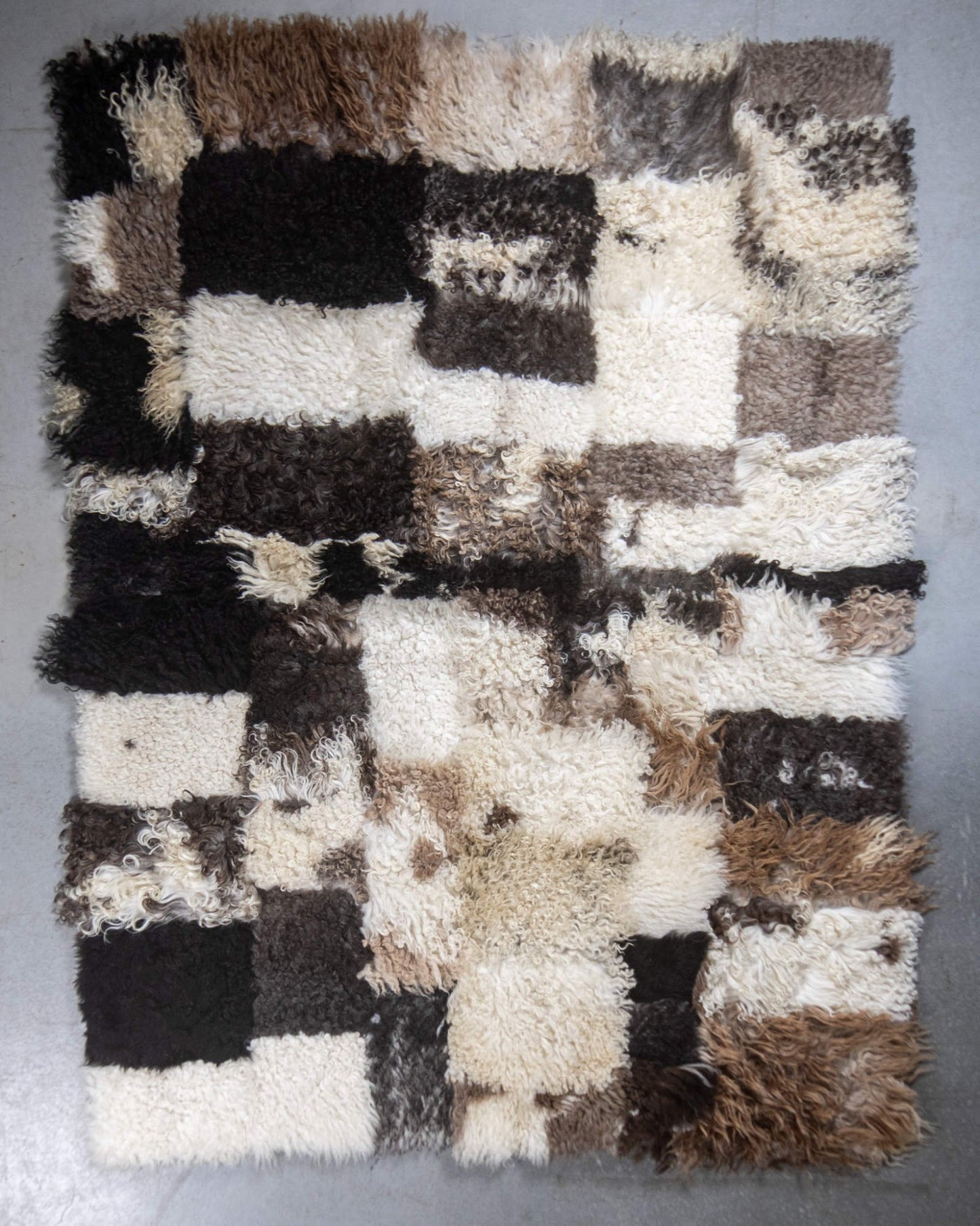 Krul Schapenvacht Tapijt | Uniek Gefotografeerd | 200x150cm | SKK-108